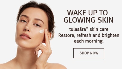 Click shop now button to shop tulasara skin care